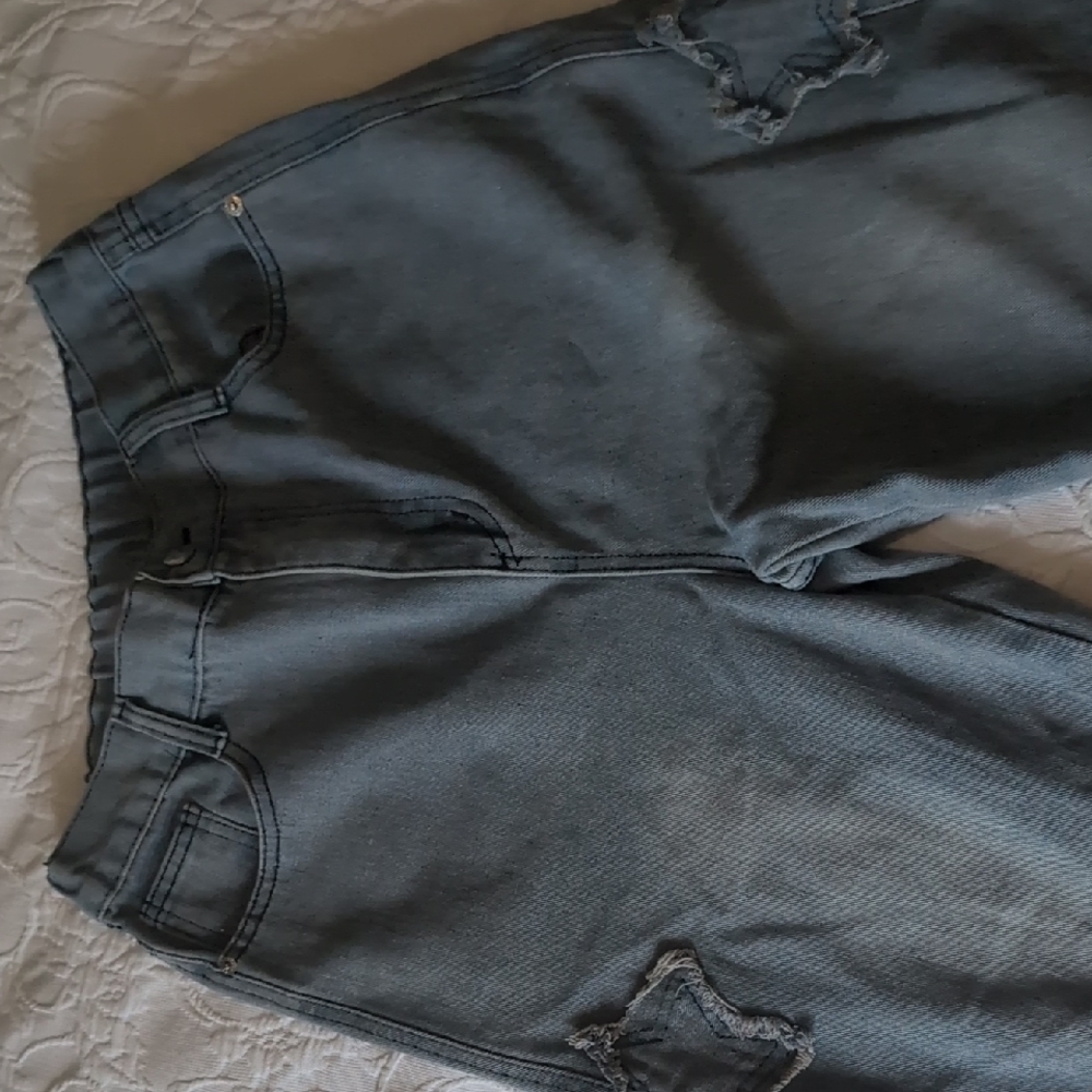 No name denim pants With Star Patches